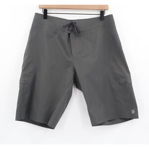 Lululemon Men's Board Shorts Octagon Logo Grey Sz 34